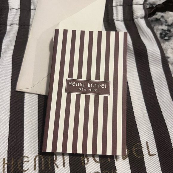 Henri Bendel Red Leather Chain Wristlet / Crossbody